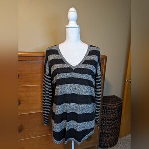 EXPRESS Softy OVERSIZED Striped Cotton Sweater Sz S